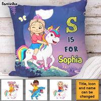 Personalized Gift For Granddaughter Unicorn Custom Name Pillow 30912 thumb 1