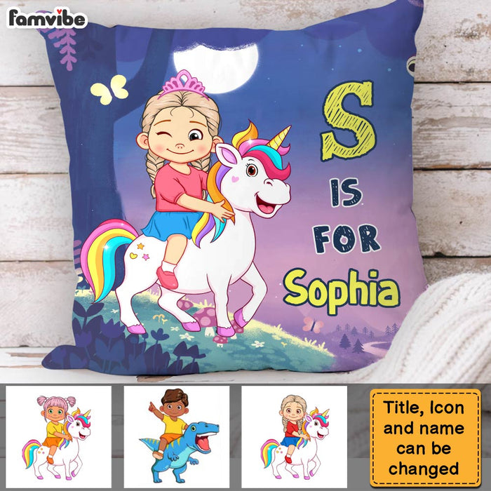 Personalized Gift For Granddaughter Unicorn Custom Name Pillow 30912 1