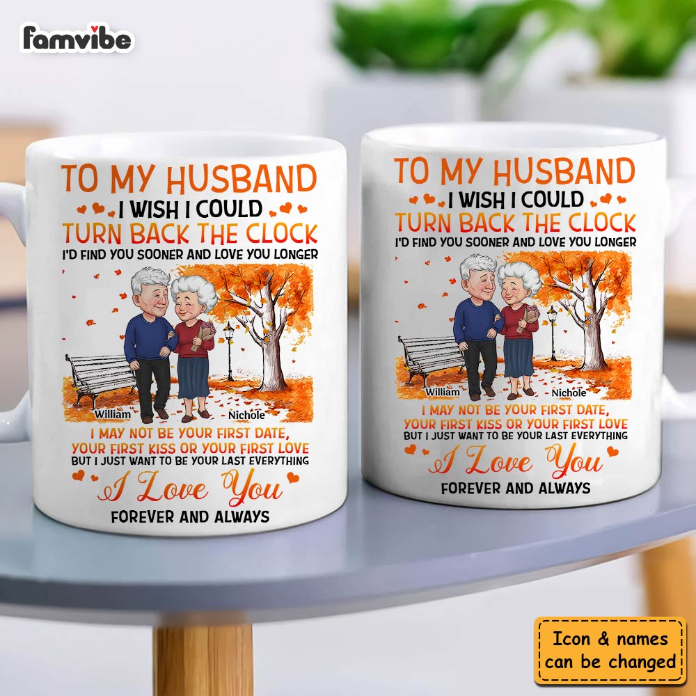 Personalized Gift For Couple  I Wish I Could Turn Back The Clock Mug 31487