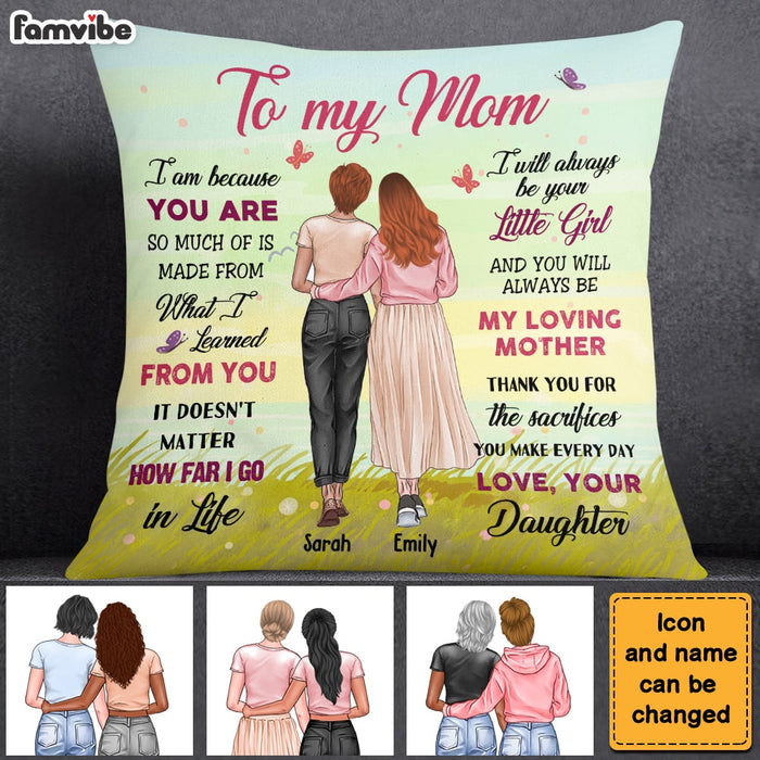 Personalized Gift For Mom Because You Are Pillow 31943 1