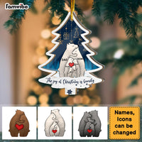 Personalized The Joy Of Christmas Is Family 2 Layered Mix Ornament 29669 thumb 1