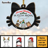 Personalized Meowy Christmas Ya Filthy Animal 2 Layered Mix Ornament 29699 1