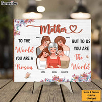 Personalized Gift For Mom You Are The World 2 Layered Separate Wooden Plaque 32105 thumb 1