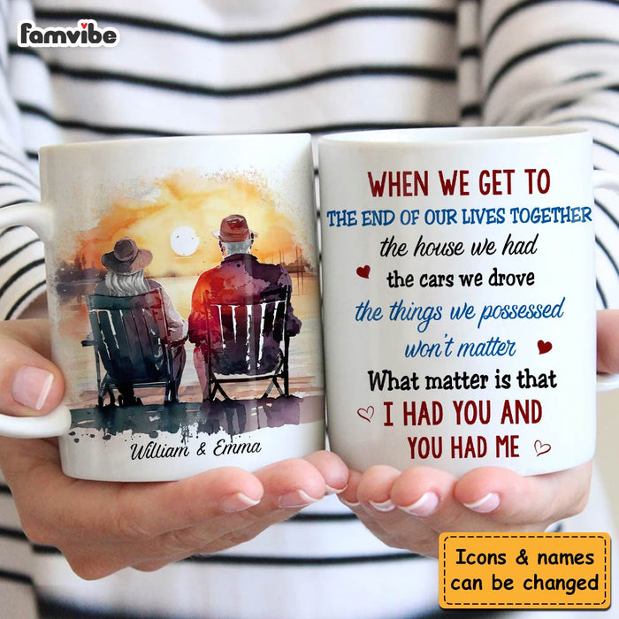 Personalized Couple Gift We Get To The End Of Our Lives Together Mug 31246 1