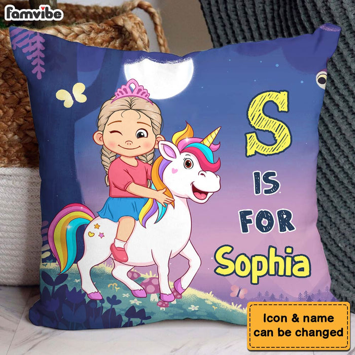 Personalized Gift For Granddaughter Unicorn Custom Name Pillow 30912 1