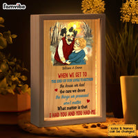 Personalized Couple Gift We Get To The End Of Our Lives Together Picture Frame Light Box 31126 thumb 1