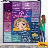 Personalized Gift For Granddaughter Blanket 31252 thumb 1
