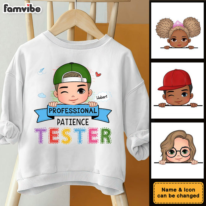 Personalized Gift For Grandson Professional Patience Tester Kid T Shirt - Kid Hoodie - Kid Sweatshirt 30286 1