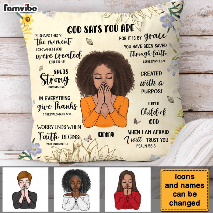 Personalized Gift For Daughter God Say You Are Pillow 32006 1