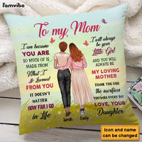 Personalized Gift For Mom Because You Are Pillow 31943 thumb 1