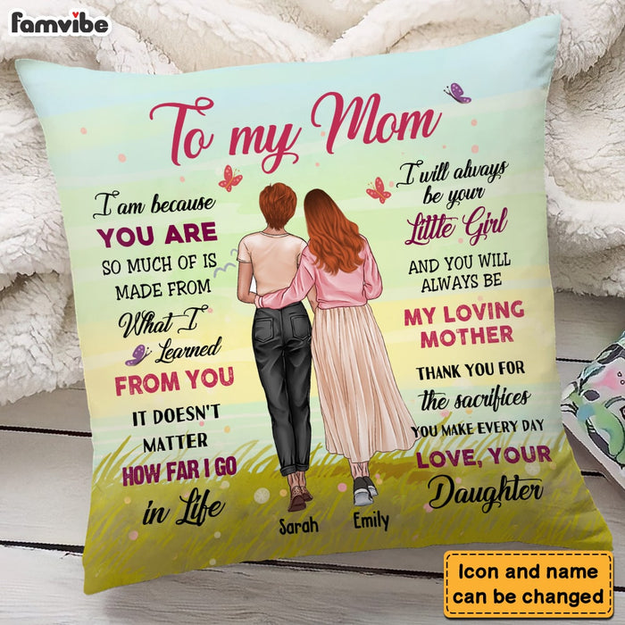 Personalized Gift For Mom Because You Are Pillow 31943 1