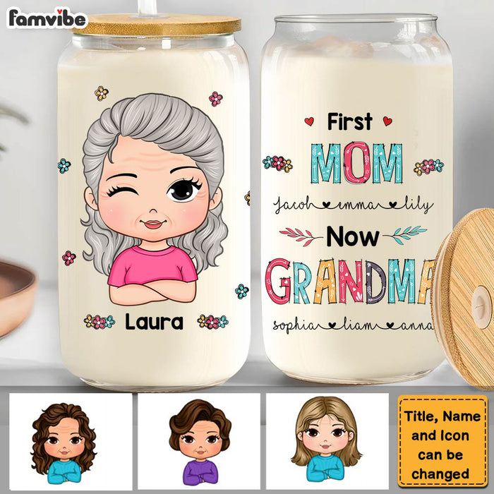 Personalized Gift For Grandma First Now Glass Can 32266 1