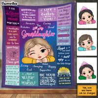 Personalized Gift For Granddaughter Blanket 31252 thumb 1
