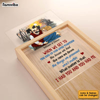 Personalized Couple Gift We Get To The End Of Our Lives Together Picture Frame Light Box 31126 thumb 1
