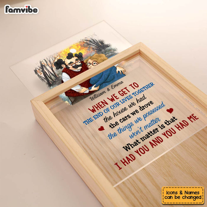 Personalized Couple Gift We Get To The End Of Our Lives Together Picture Frame Light Box 31126 1