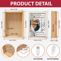 Personalized Memorial Your Wings Were Ready But My Heart Was Not Picture Frame Light Box 31491 thumb 1