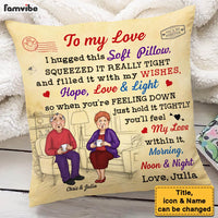 Personalized Couple Gift Hugged This Soft Pillow 31030 thumb 1