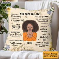 Personalized Gift For Daughter God Say You Are Pillow 32006 thumb 1