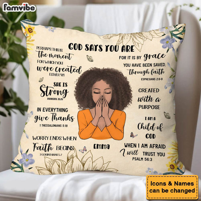 Personalized Gift For Daughter God Say You Are Pillow 32006 1
