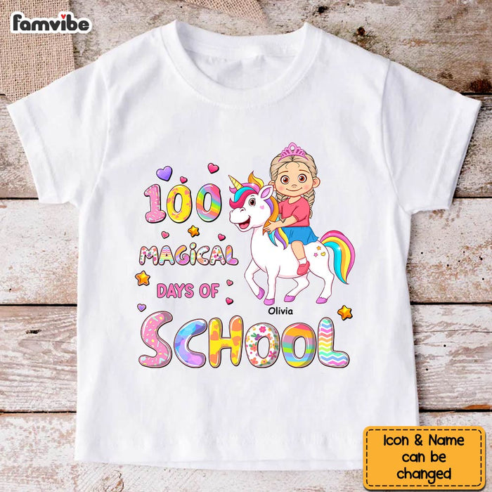 Personalized Gift For Grandkid 100 Magical Days Of School Kid T Shirt - Kid Hoodie - Kid Sweatshirt 32420 1