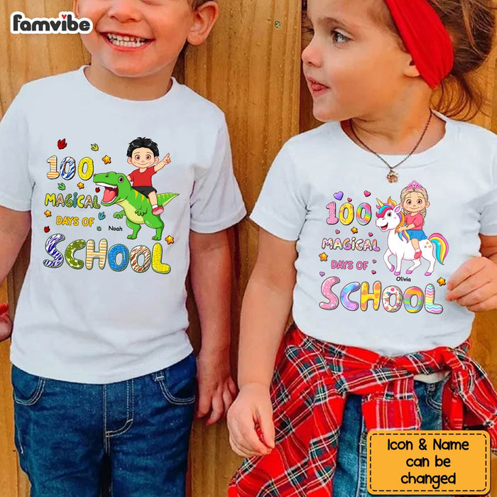 Personalized Gift For Grandkid 100 Magical Days Of School Kid T Shirt - Kid Hoodie - Kid Sweatshirt 32420 1