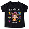 Personalized Gift For Grandson God Says I Am Space Theme Kid T Shirt - Kid Hoodie - Kid Sweatshirt 30947 1
