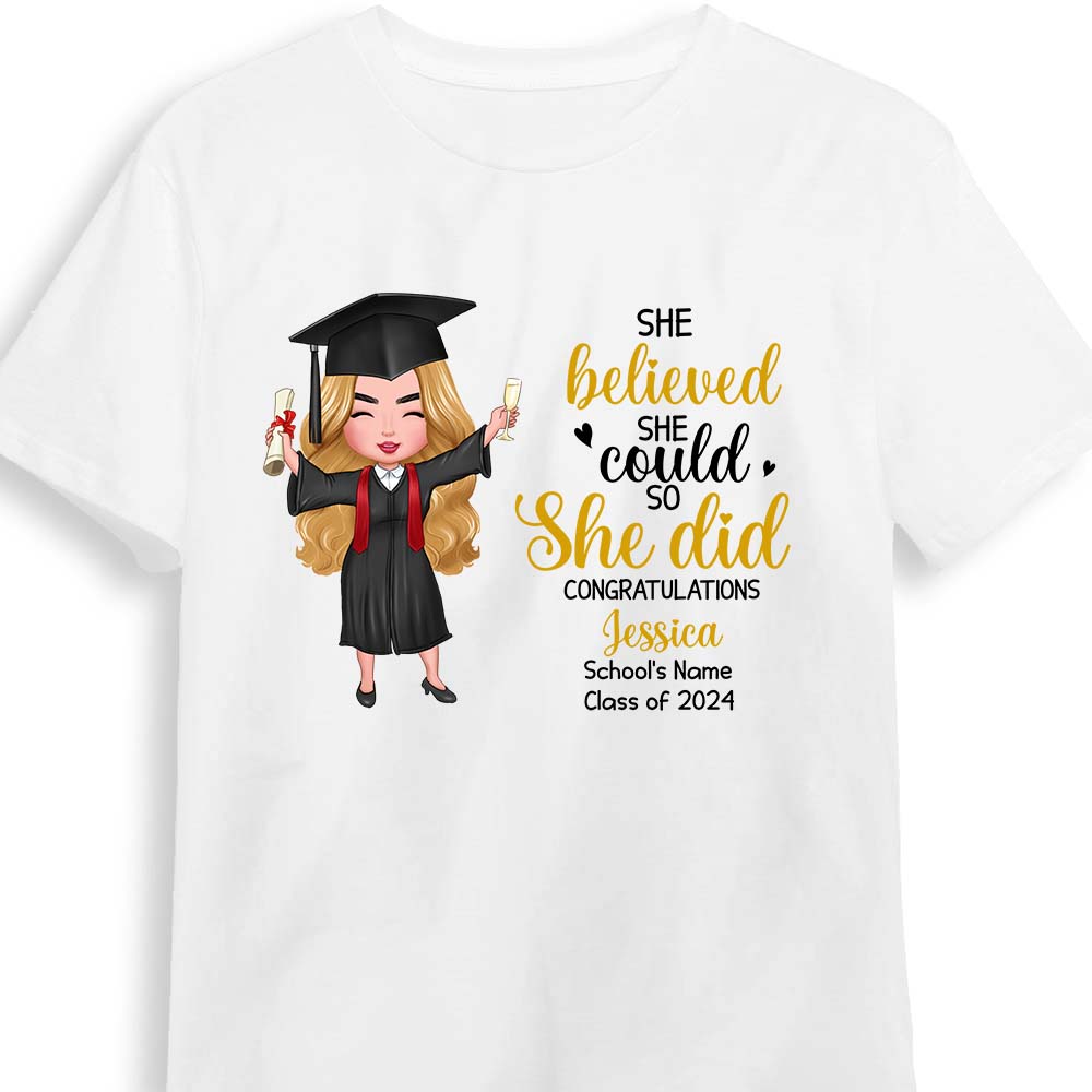 Personalized Graduation Girl 2024 T Shirt AP181 23O28
