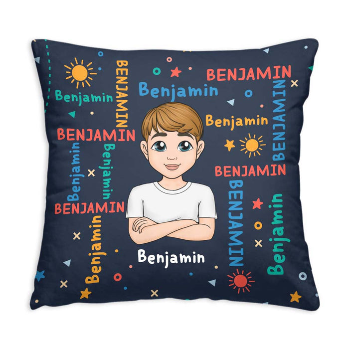 Personalized Gift For Granddaughter Custom Name Pattern Pillow 30836 1