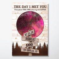 Personalized Decoration Couple Sign Custom Star Map The Day I Met You Poster 36686 thumb 1