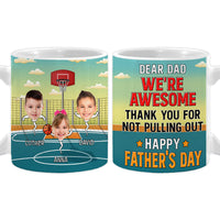 Personalized For Dad Awesome Dad Custom White Mug 33048 thumb 1