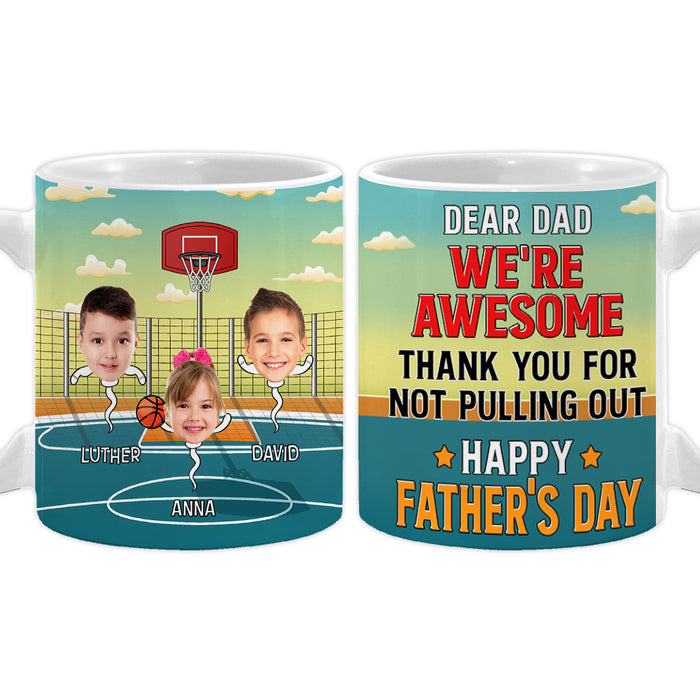 Personalized For Dad Awesome Dad Custom White Mug 33048 1