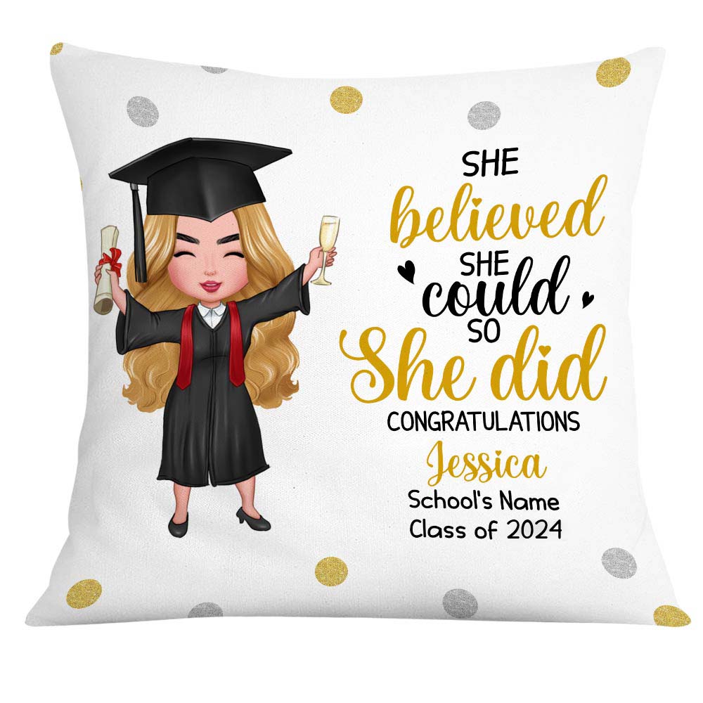 Personalized Graduation Girl Pillow AP133 23O28
