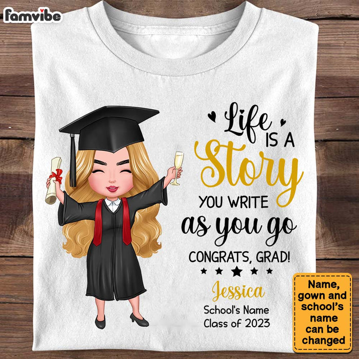 Personalized Graduation Girl 2023 T Shirt AP272 28O28 1
