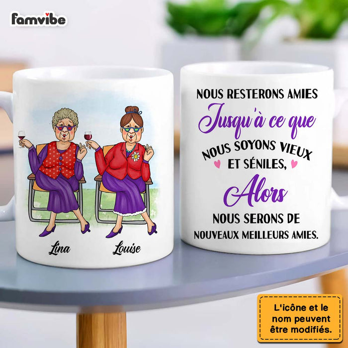 Personalized Gift For Friends French Old and Senile Mug 30327 1