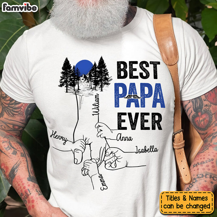 Personalized Gift For Dad Grandpa Hand Vector Shirt - Hoodie - Sweatshirt 33415 1