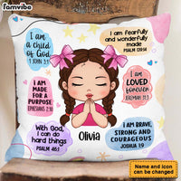 Personalized Gift For Granddaughter Christian Affirmations Pillow 32343 thumb 1