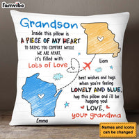 Personalized Gift For Long Distance Grandson Inside This Pillow 27222 thumb 1