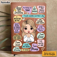 Personalized Gift For Daughter I Am Affirmation Leather Cover Notebook 32309 thumb 1
