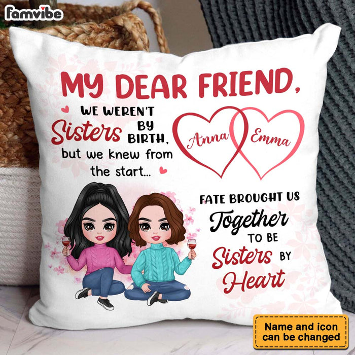 Personalized My Friend Sisters By Heart Pillow NB291 23O28 1