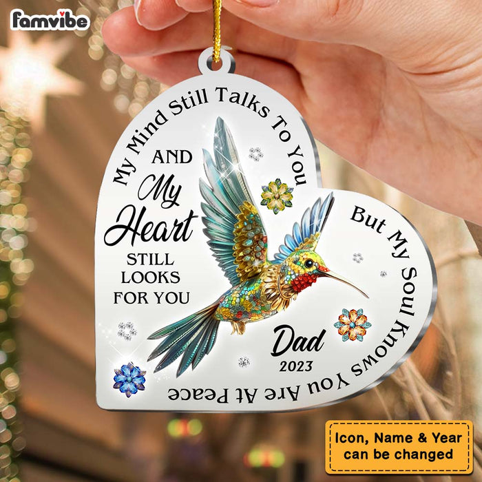 Personalized Christmas Memorial Hummingbird Ornament 30034 1