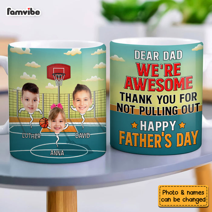 Personalized For Dad Awesome Dad Custom White Mug 33048 1