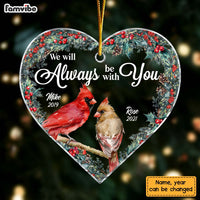 Personalized Heaven Is A Beautiful Place Heart Ornament NB43 36O53 thumb 1