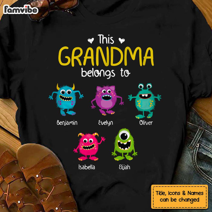 Personalized Gift For Grandpa Belongs To Little Monsters Shirt - Hoodie - Sweatshirt 25990 1