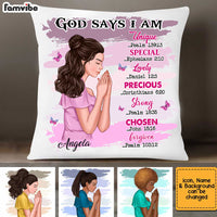 Personalized God Says I Am Pillow AG211 58O34 thumb 1