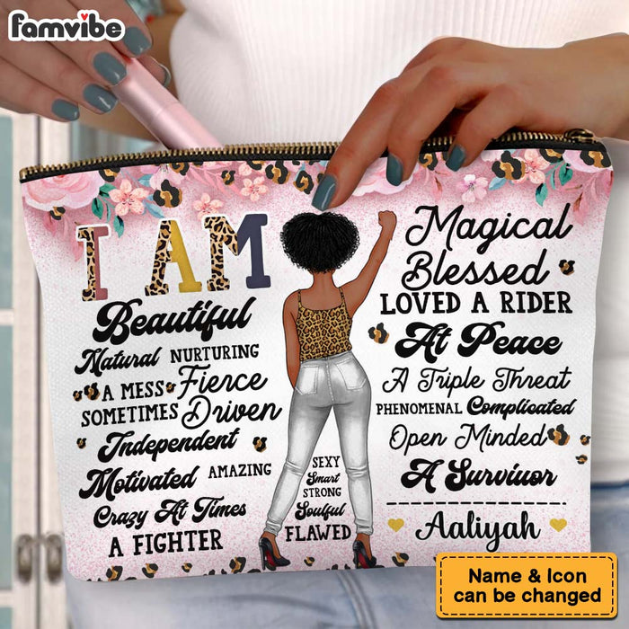 Personalized Gift For Woman I Am Affirmation Cosmetic Bag 32215 1
