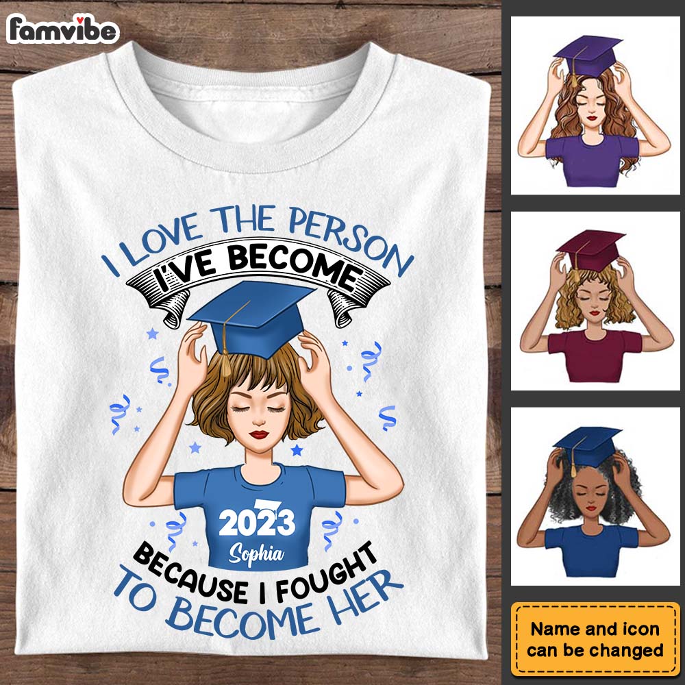 Personalized Graduation 2023 Girl T Shirt AP141 85O28