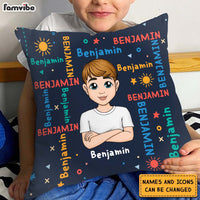 Personalized Gift For Granddaughter Custom Name Pattern Pillow 30836 thumb 1