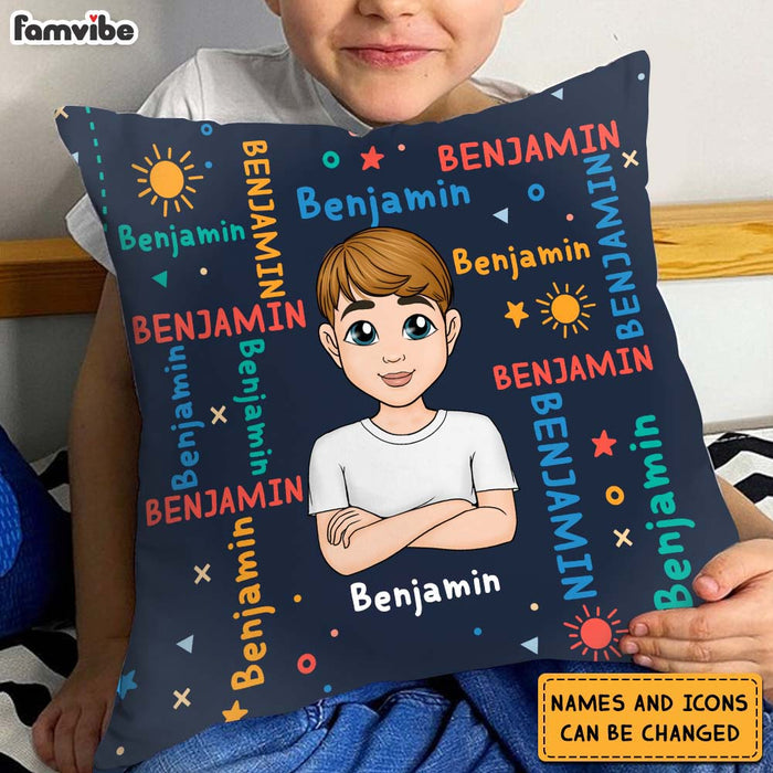 Personalized Gift For Granddaughter Custom Name Pattern Pillow 30836 1