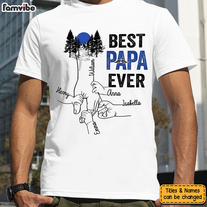 Personalized Gift For Dad Grandpa Hand Vector Shirt - Hoodie - Sweatshirt 33415 1