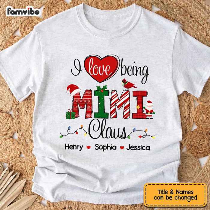 Personalized Christmas Grandma I Love Being Shirt - Hoodie - Sweatshirt 30197 1